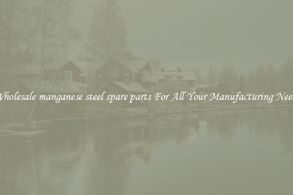 Wholesale manganese steel spare parts For All Your Manufacturing Needs