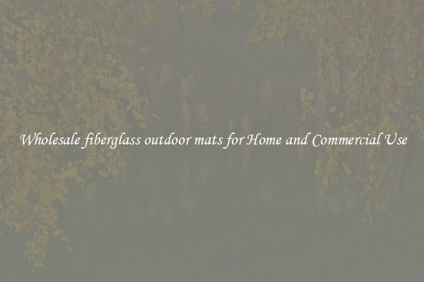 Wholesale fiberglass outdoor mats for Home and Commercial Use