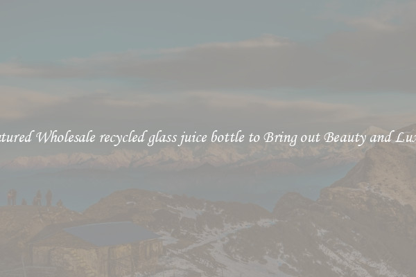Featured Wholesale recycled glass juice bottle to Bring out Beauty and Luxury