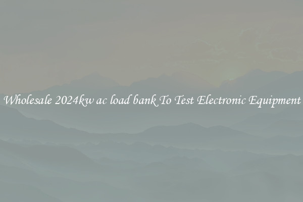 Wholesale 2024kw ac load bank To Test Electronic Equipment