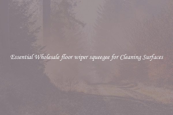 Essential Wholesale floor wiper squeegee for Cleaning Surfaces