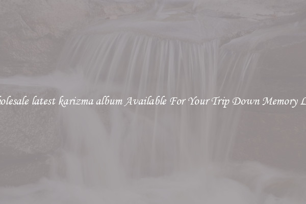 Wholesale latest karizma album Available For Your Trip Down Memory Lane