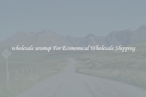 wholesale urumqi For Economical Wholesale Shipping