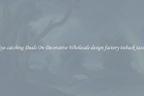 Eye-catching Deals On Decorative Wholesale design factory tieback tassel