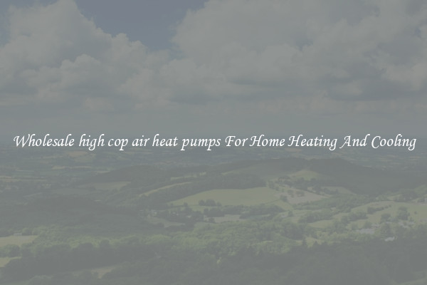Wholesale high cop air heat pumps For Home Heating And Cooling