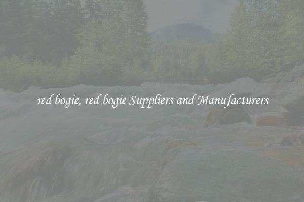 red bogie, red bogie Suppliers and Manufacturers