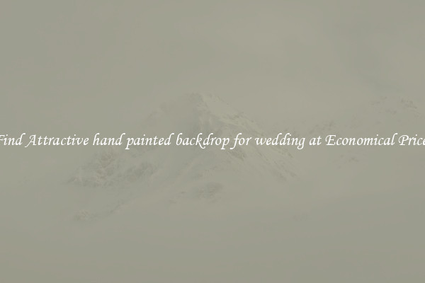 Find Attractive hand painted backdrop for wedding at Economical Prices