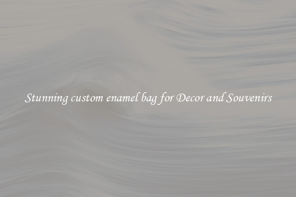 Stunning custom enamel bag for Decor and Souvenirs